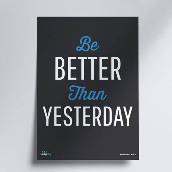 Poster - Be Better Than Yesterday